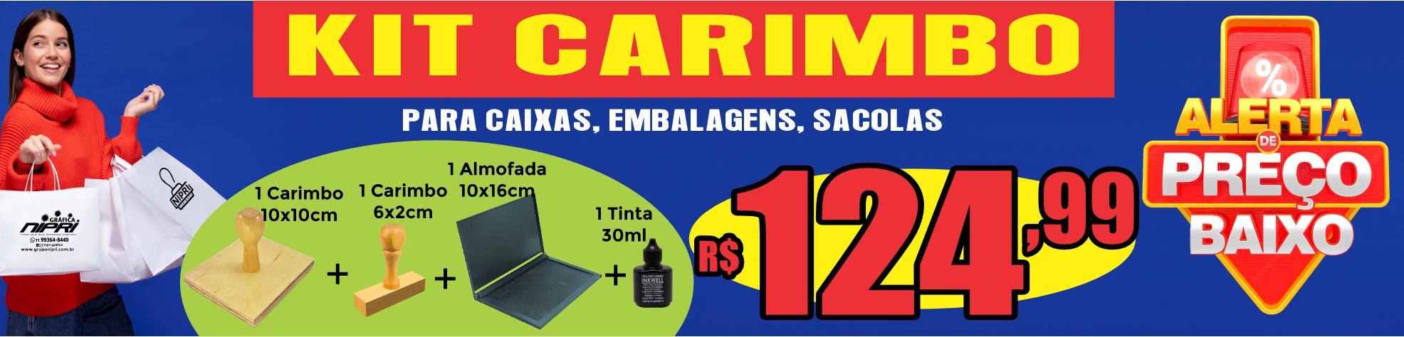 KIT CARIMBO PERSONALIZADO